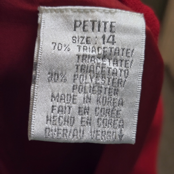 Liz Claiborne Women's Red Short Sleeved Midi Dress - Picture 5 of 8